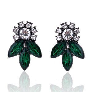 Green Stud Earrings